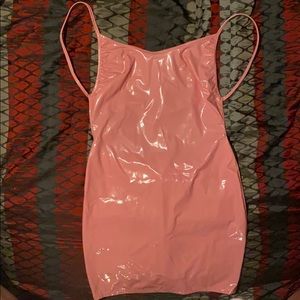 Pink Leather dress
